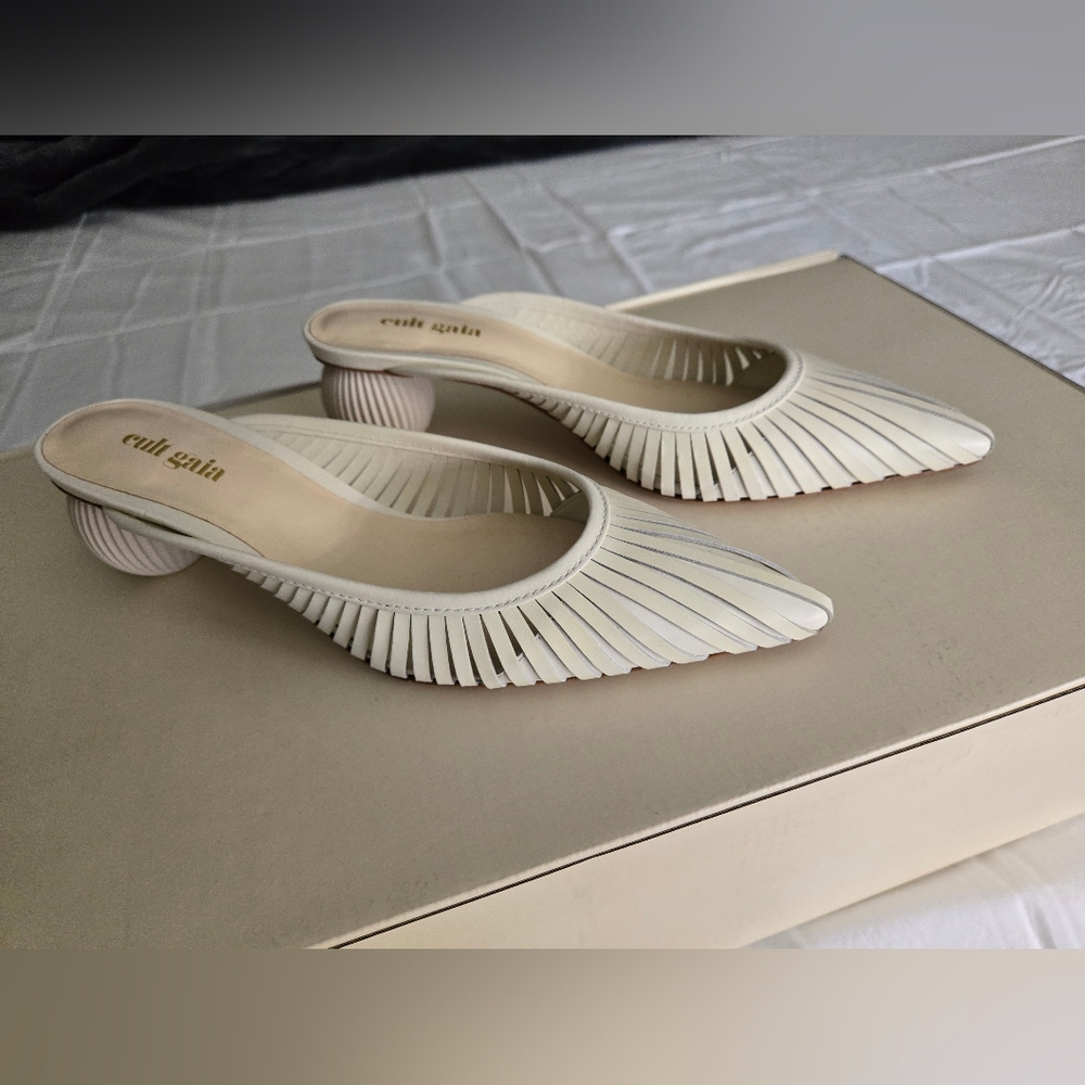 Cult Gaia Alia ball heel mules 6.5 36.5